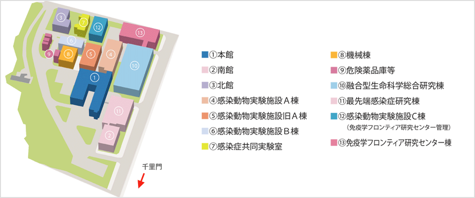 所内建物配置図 / Building Layout